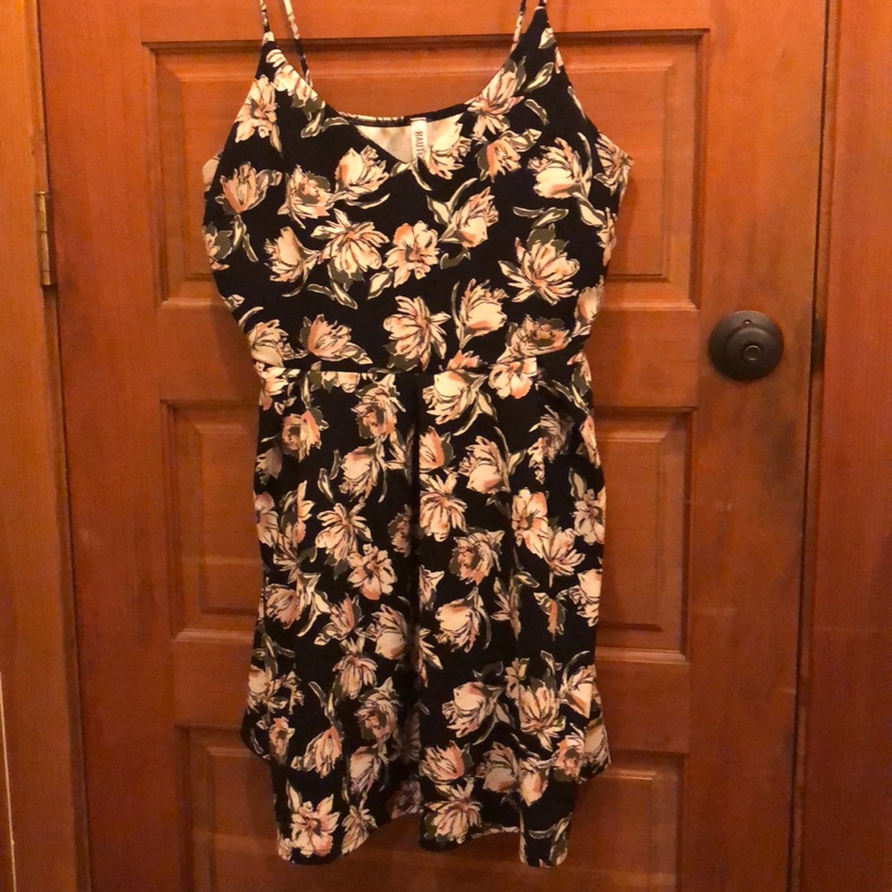 Super flirty floral skater dress!